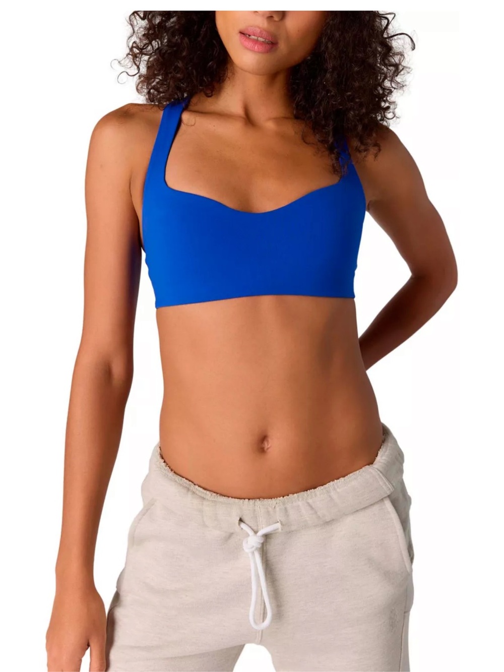Free People Cobalt Blue Scoop-Style Bralette